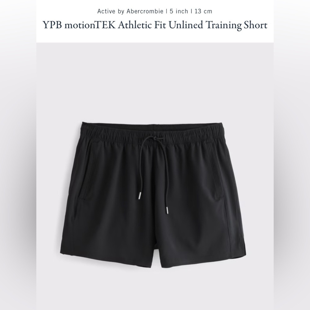 A&F athletic fit unlined gym short